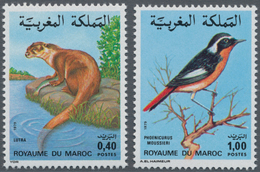 Thematik: Tiere-Vögel / Animals-birds: 1979, MOROCCO: Animals Set Of Two 0.40dh. Otter (‚Lutra Lutra - Altri & Non Classificati