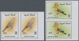 Thematik: Tiere-Vögel / Animals-birds: 1990, MOROCCO: Birds Set Of Two 2.00dh. ‚Streptopelia Turtur‘ - Andere & Zonder Classificatie