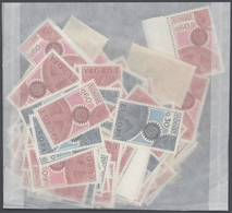 Andorra - Französische Post: 1966-1990: Bulk Lot, CEPT Stamps In Complete Sets. 1966: 2200 Sets, 196 - Sonstige & Ohne Zuordnung