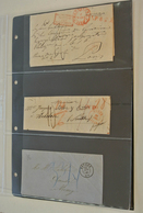 Belgien: 1835/70: Lot Of 13 Old Covers Of Belgium, Including 3 Unfranked Covers And 10 Covers With S - Autres & Non Classés