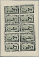 Belgien: 1935, Salon International Du Timbre Complete Set Of Three Showing An Old Five-horse Postal - Otros & Sin Clasificación