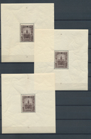 Belgien: 1936, Lot Of Souvenir Sheets: Borgerhout Sheet Six U/m Copies (one With Postmark In Margin) - Otros & Sin Clasificación