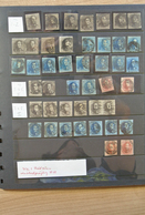 Belgien: Folder With Stockpages With Mostly Used, Classic Material Of Belgium, Including Very Much B - Autres & Non Classés