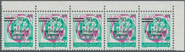Bosnien Und Herzegowina - Serbische Republik: 1992, Yugoslavia Stamp 50 On 0.40din. Thick Bars And P - Bosnië En Herzegovina