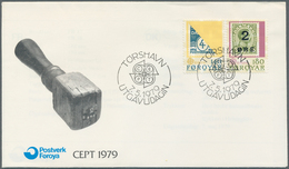 Dänemark - Färöer: 1979/1980, Album Mit Europa Cept Ausgaben Mit 20 FDC Und 12 Kleinbögen Der Ausgab - Islas Faeroes