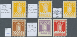 Dänemark - Grönländisches Handelskontor: 1915-33: Group Of 19 Mint Icebears, With 15 Singles And A B - Other & Unclassified