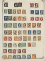 Frankreich: 1849/1920, Collection On Old Yvert Leaves Beginning With A Great Deal Of Ceres And Naopl - Autres & Non Classés