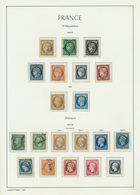 Frankreich: 1849/1980, Used Collection In Two Lighthouse Albums, Slightly Varied Condition, Comprisi - Autres & Non Classés