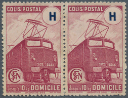 Frankreich - Postpaketmarken: 1945, Electro Locomotive 'red-wine Coloured' (lie-de-vin) Instead Of V - Sonstige & Ohne Zuordnung