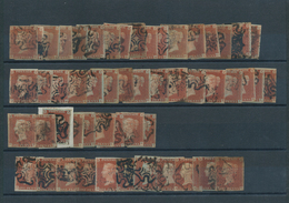 Großbritannien: 1841ff, PENNY RED IMPERF. With MALTESE CROSS, Lot Of Apprx. 400 Stamps. SG £21800 - Altri & Non Classificati