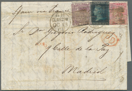 Großbritannien: 1859/1881, Group Of 17 Lettersheets/covers Bearing Surface-printed Issues, Mainly Se - Otros & Sin Clasificación