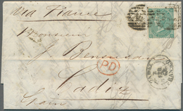 Großbritannien: 1862/1881, Group Of 14 Lettersheets/covers Bearing Surface-printed Issues, Mainly Se - Autres & Non Classés