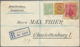 Großbritannien: 1905/1914. Interesting Collection Containing 30 Registered Letters, But One, Each Fr - Autres & Non Classés