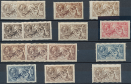 Großbritannien: 1913/1935 (ca.), SEA HORSES, Mainly Used Accumulation On Stockcards, Comprising All - Andere & Zonder Classificatie