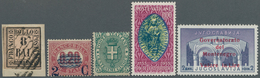 Italien: 1859/1953, Italian Area, Mint And Used Lot Of Better Stamps, E.g. Romagna Sass. 8 On Piece - Ongebruikt