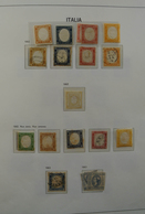 Italien: 1861-1975. MNH, Mint Hinged And Used Collection Italy 1861-1975 In 2 Davo Cristal Albums An - Neufs