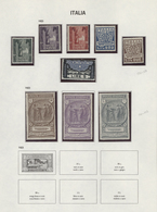 Italien: 1863/1981: Mixed (mint And Used) Collection With Many Better Stamps In DAVE Preprinted Albu - Nuevos