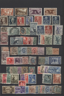 Italien: 1889/1938, Used Assortment Of Apparently Only Complete Issues Incl. Better Sets Like Sass. - Mint/hinged