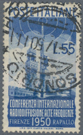 Italien: 1948/1951, Used Assortment Of Better Stamps, E.g. 1948 St.Catherine, 1949 100l. Brown. Mich - Nuevos