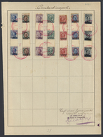 Italienische Post In Der Levante: 1909, 10 Pa To 20 Pia With Imprint „Constantinople”, Three Complet - Amtliche Ausgaben