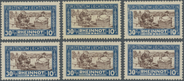 Liechtenstein: 1912/1968 (ca.), Dubletten Auf Steckkarten Mit Etlichen Besseren Ausgaben U.a. 6 X 19 - Brieven En Documenten