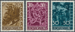 Liechtenstein: 1960, Bäume Und Sträucher (IV) Bestand Mit 50 Kompletten Sätzen Dabei Auch Jeweils Zw - Briefe U. Dokumente