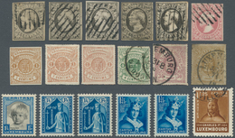 Luxemburg: 1852/1938 (ca.), Duplicates On Stockcards With Nice Classic Section, Caritas Stamps Incl. - Briefe U. Dokumente