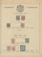 Luxemburg: 1852/1981, Mainly Mint Basic Collection In A Binder, From 1st Issue Used, 1871 25c. Blue - Lettres & Documents