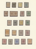 Luxemburg: 1859/1884, A Lovely Mint Collection Of 51 Stamps (predominantly With Gum!), Neatly Arrang - Covers & Documents