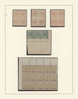 Luxemburg: 1859/1884, Mint Collection Of 95 Stamps Within Units, Neatly Mounted On Leaves, Comprisin - Covers & Documents