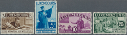 Luxemburg: 1935, Intellectuals, Complete Set Of 15 Values, Plus Short Set Of 14 Values (without 20fr - Briefe U. Dokumente