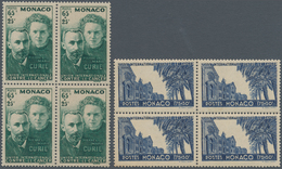 Monaco: 1938, 40 Years Discovery Of Radium Set Of Two (Pierre And Marie Curie And Hospital Of Monaco - Neufs