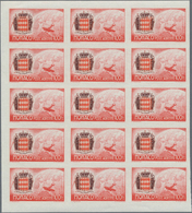 Monaco: 1942, Airmails, 5fr. To 100fr., 25 IMPERFORATE Sets Within Units, Unmounted Mint. Maury PA2/ - Ongebruikt