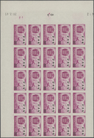 Monaco: 1945, Airmails Surcharges Complete Set Of Five In A Lot With 75 IMPERFORATE Sets All In Bloc - Neufs