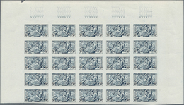 Monaco: 1951, Definitives For Business Cards "Chevalier" IMPERFORATE, Complete Set, Top Marginal Blo - Neufs