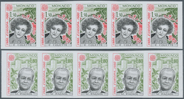 Monaco: 1980, Europa-CEPT 'Prominent Persons' IMPERFORATE Set Of Two In A Lot With 85 Complete Sets - Neufs