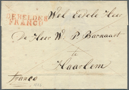 Niederlande - Vorphilatelie: 1800/1850 (ca.), Partie Von Ca. 110 Briefen Mit Verschiedensten "FRANCO - ...-1852 Precursores