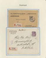 Niederlande: 1925/1946, Specialized Exhibition Collection "postal Rates" With 78 Covers, Comprising - Cartas & Documentos