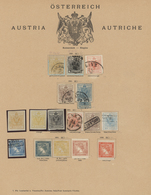 Österreich: 1850/1983, Saubere Sammlung Auf Albenblättern Streckenweise Komplett Geführt, Ab Einem G - Otros & Sin Clasificación