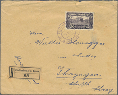 Österreich: 1921/1923, Interessante Korrespondenz Mit 19 Einschreibebriefen Nach Thayngen In Die Sch - Otros & Sin Clasificación