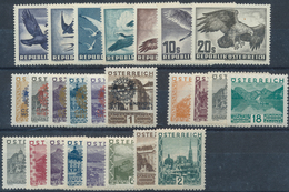 Österreich: 1929/1952, Postfrisches/ungebrauchtes Steckkartenlot Mit Besseren Ausgaben: Feimarken La - Other & Unclassified