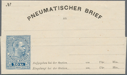 Österreich - Ganzsachen: 1875/1922, Sammlung Mit über 60 ROHRPOST-Ganzsachen, Meist Ungebraucht Ab M - Altri & Non Classificati