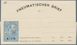 Österreich - Ganzsachen: 1875/1922, Sammlung Mit über 60 ROHRPOST-Ganzsachen, Meist Ungebraucht Ab M - Andere & Zonder Classificatie