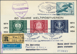 Österreich - Privatganzsachen: 1949/1958, Gehaltvoller, Nach Verwendeten Wertstempeln Sortierter Sam - Autres & Non Classés
