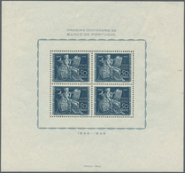 Portugal: 1940/1946, Duplicated Lot With 31 Early Miniature Sheets Incl. 1940 Portuguese Legion (Mi. - Ongebruikt