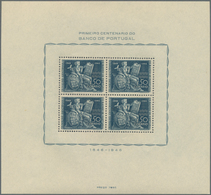 Portugal: 1940/1946, Duplicated Lot With 59 Early Miniature Sheets Incl. 1940 Portuguese Legion (Mi. - Ongebruikt