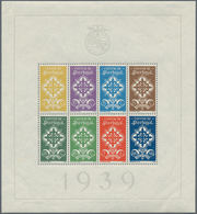 Portugal: 1940/1946, Souvenir Sheets: 1940 Portuguese Legion, 1940 Independence, 1940 Stamp Centenar - Neufs