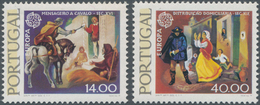 Portugal: 1979, Europa-CEPT ‚history Of Post‘ Set Of Two 14esc. And 40esc. With PHOSPHOR Strip In A - Neufs