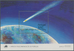 Portugal: 1986, Halley’s Comet Lot With 60 Miniature Sheets, Mint Never Hinged, Mi. Bl. 51, € 663,-- - Nuevos
