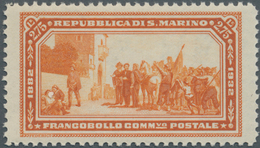 San Marino: 1932, 50 Years Death Of Giuseppe Garibaldi 2.75lire Orange In A Lot With 20 Stamps, Mint - Other & Unclassified